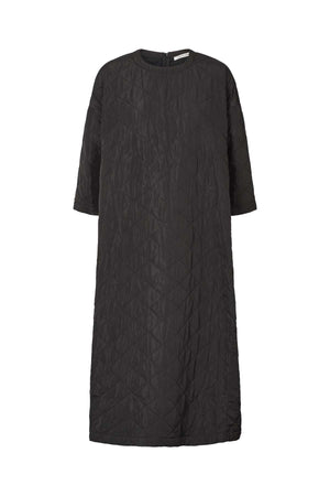 Pamala - Tech quilt dress I Black