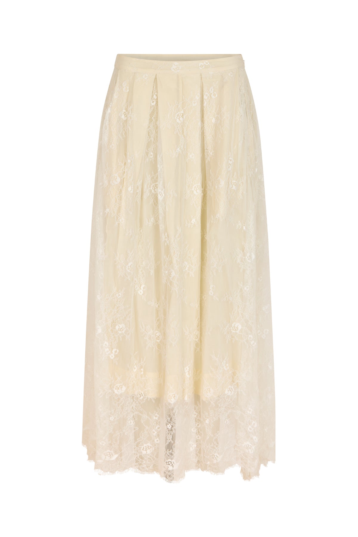 Monette - Laced multi layer skirt I Off white