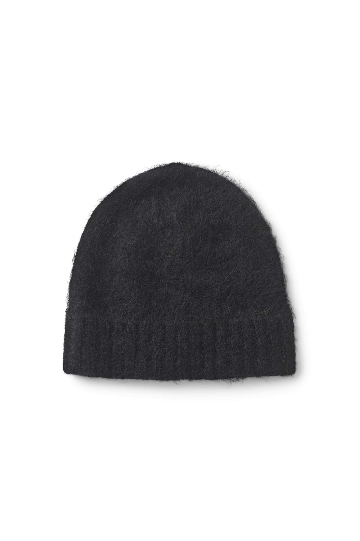 Majda - Fluffy knit hat I Black