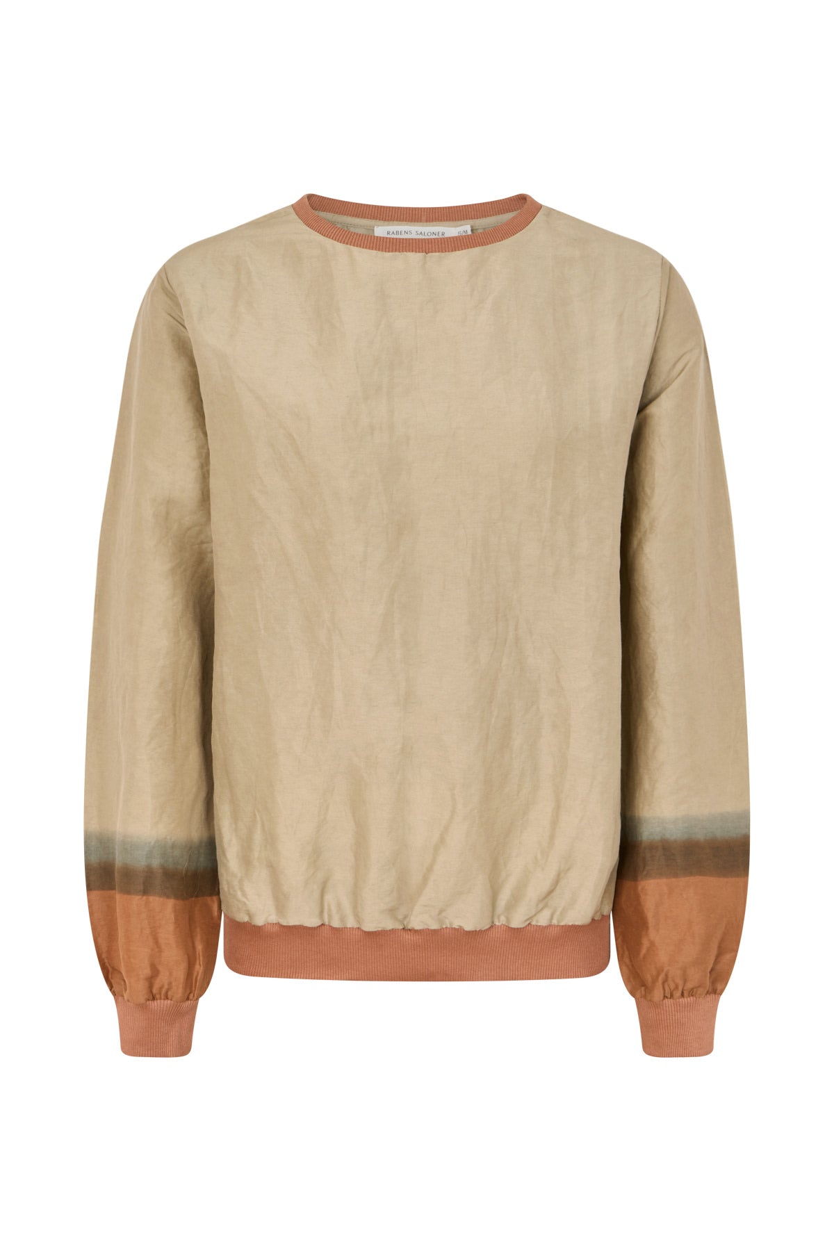 Ommi - Horizon sweat top I Silver/rust