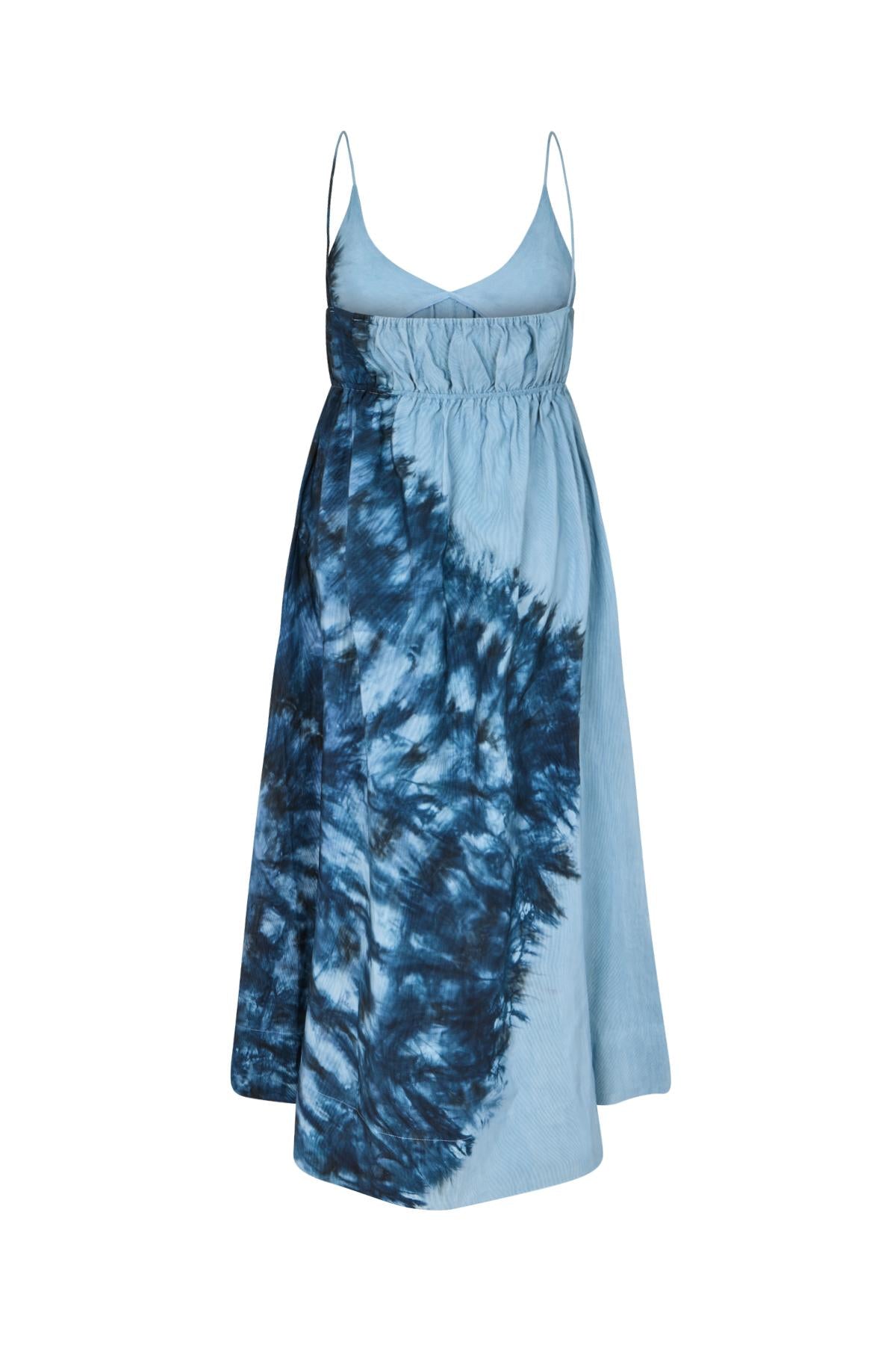 Maple - Lava v-front dress I Blue combo