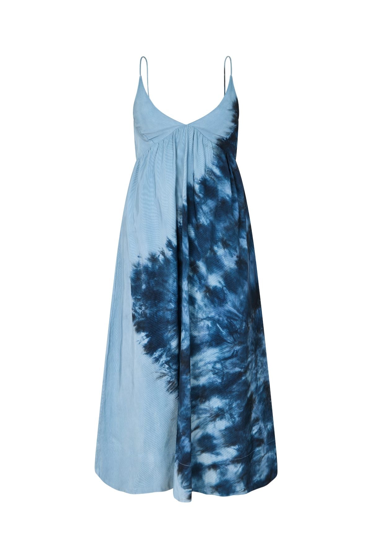 Maple - Lava v-front dress I Blue combo