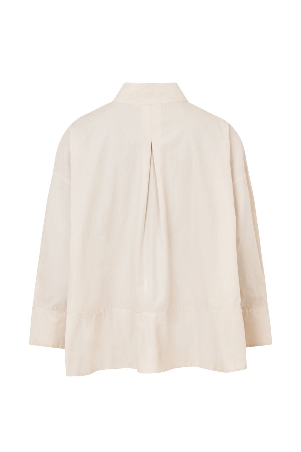 Smea - Poplin flared shirt I Clay