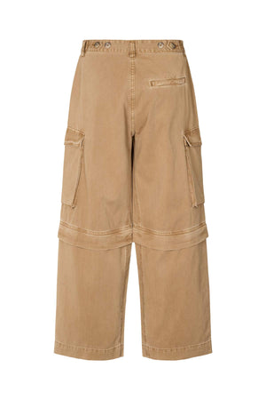 Frema - Canvas cargo pants I Washed tobacco