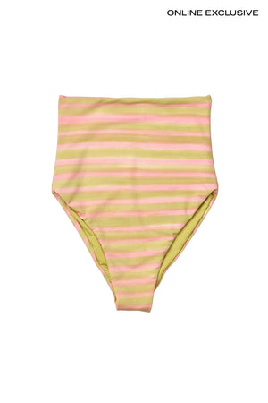 Blurred line highwaist panties - Miranda I Lime combo