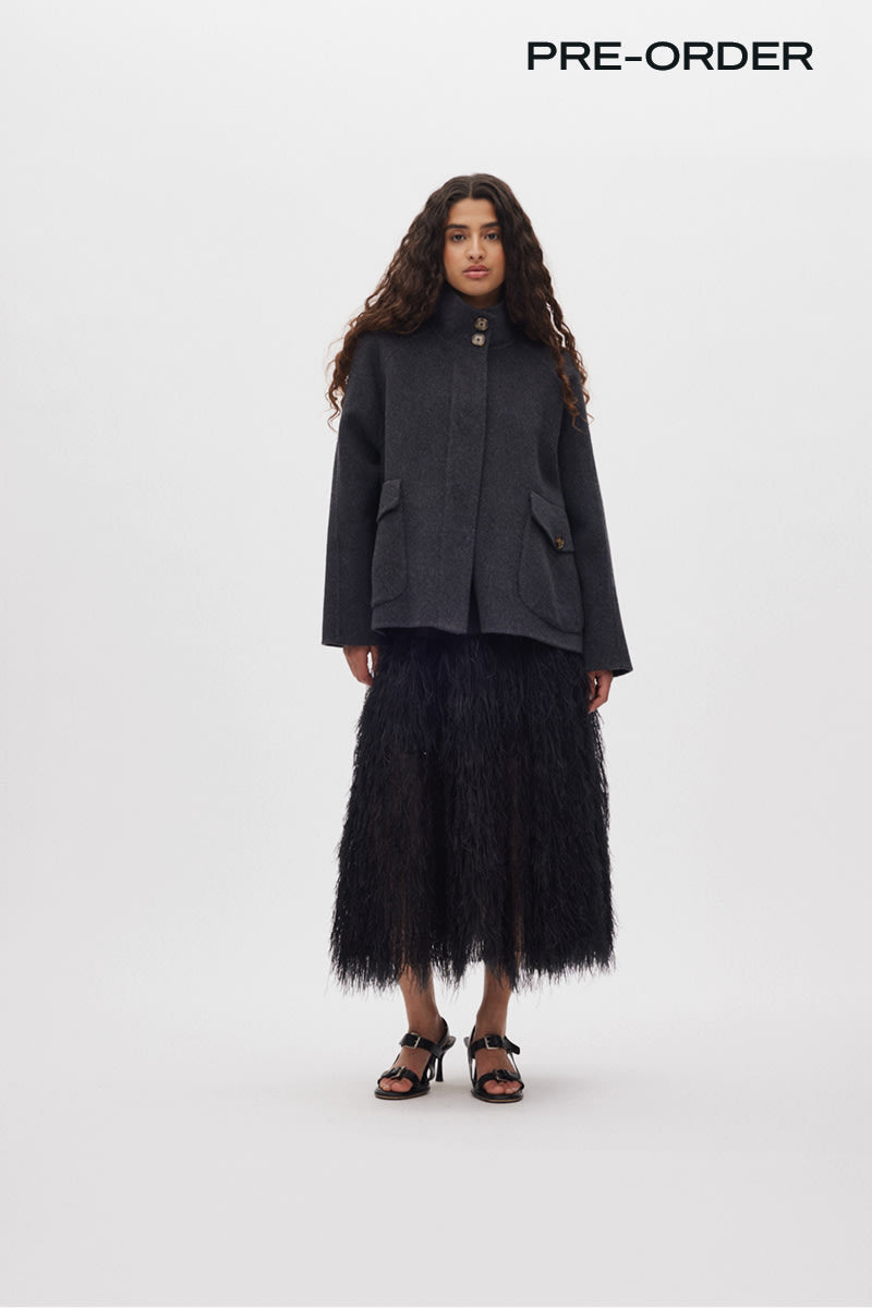 Magna - Plume combo full skirt I PRE-ORDER I Black