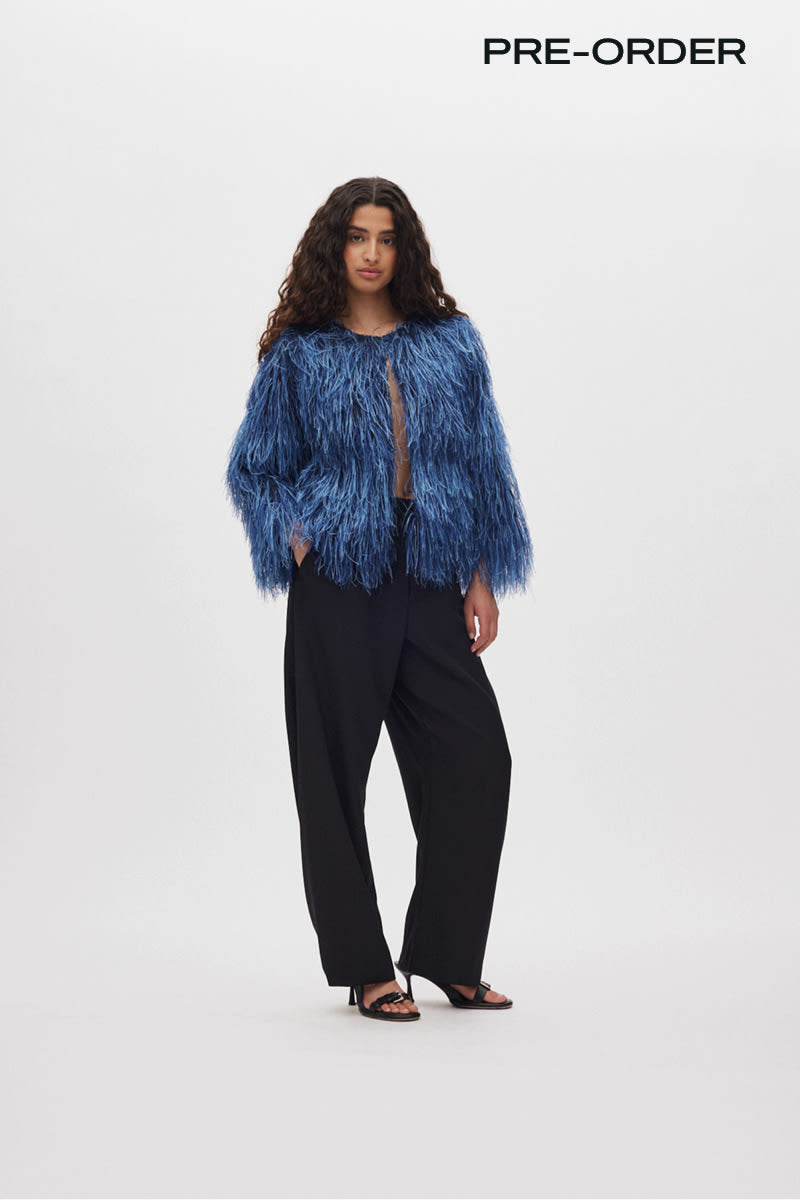 Safi- Plume blouse I PRE-ORDER I Navy