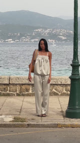 Paris - Techno drape bustier I Acid yellow